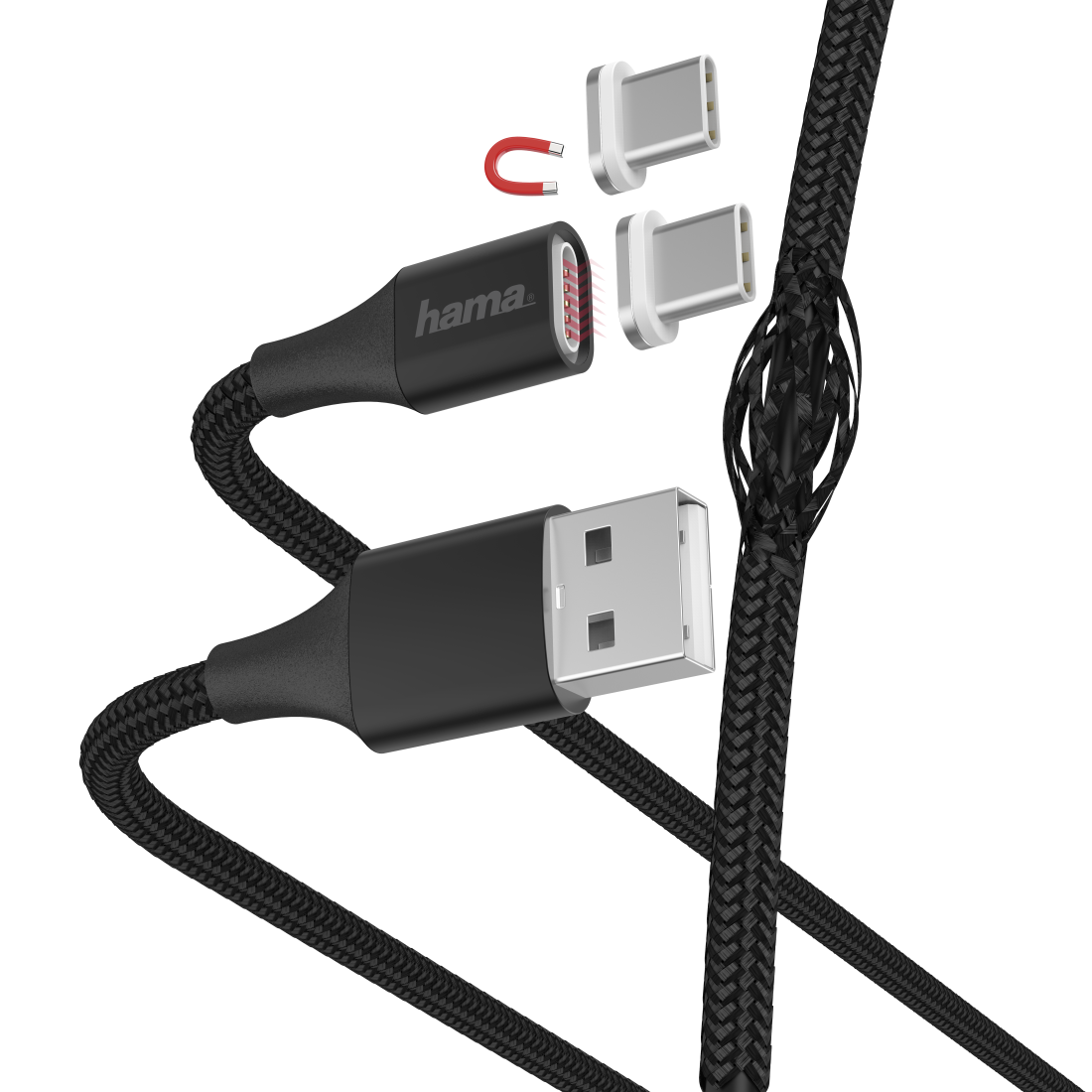 Cablu de / date USB tip C, 1 negru | Hama