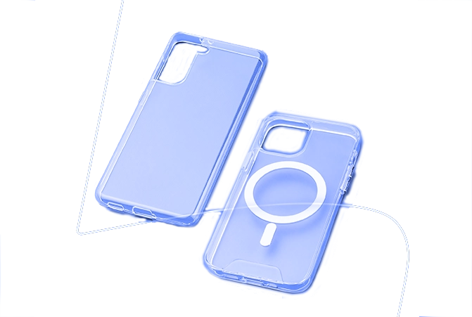 Două huse telefoane transparente