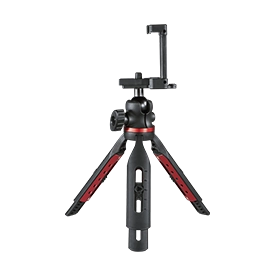 Hama "Solid" tripod for mobile phone and camera, travel tripod with ball head, max. 19 cm