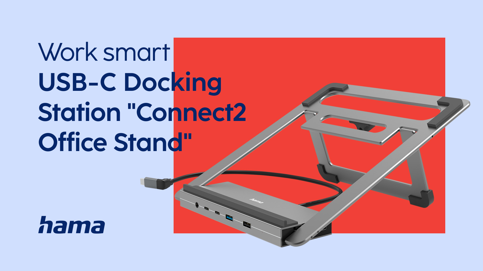 Hama USB-C docking station "Connect2Office Stand"