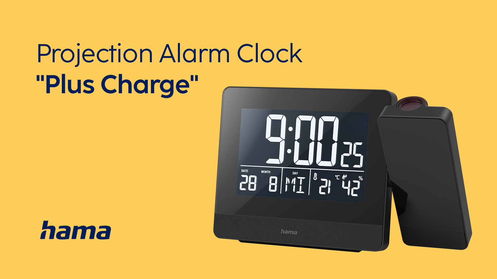 Hama Projection Alarm Clock Plus Charge
