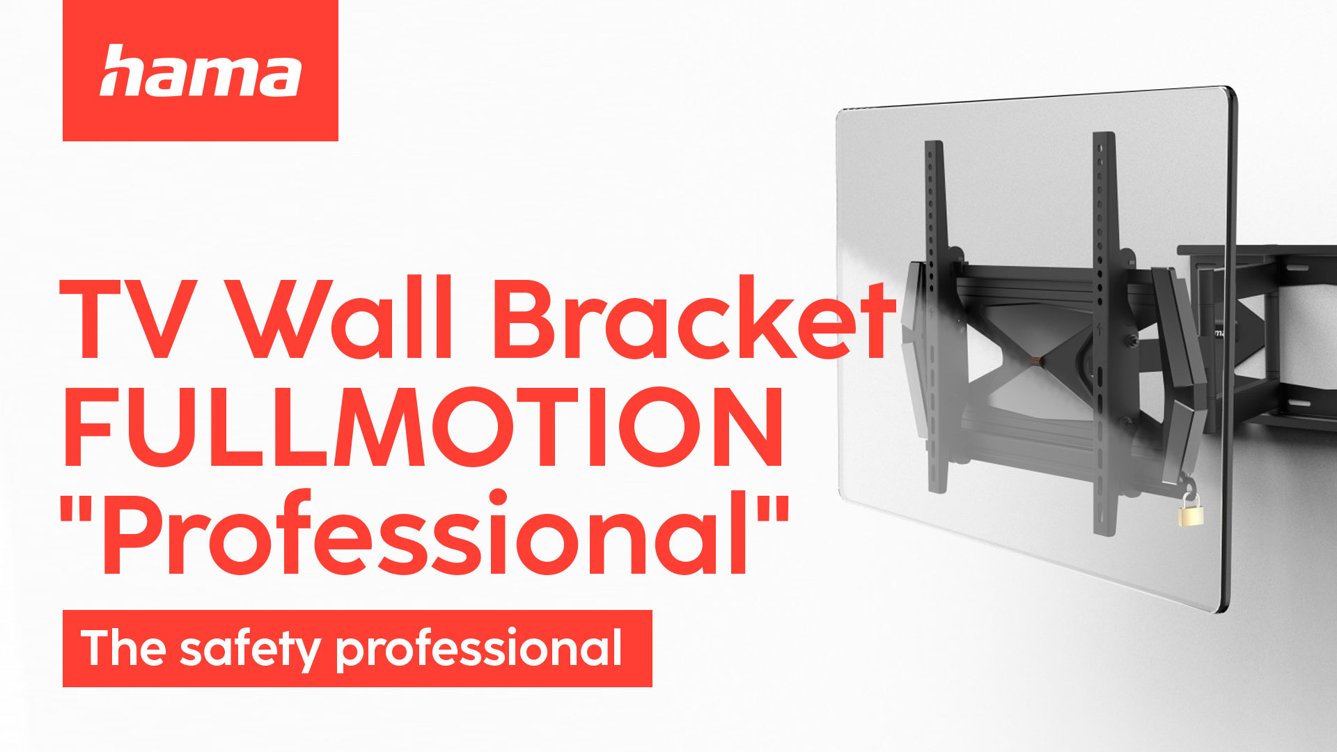 Hama TV wall mount FIX "Professional", for TVs from 165 cm (65") to 203 cm (80'')